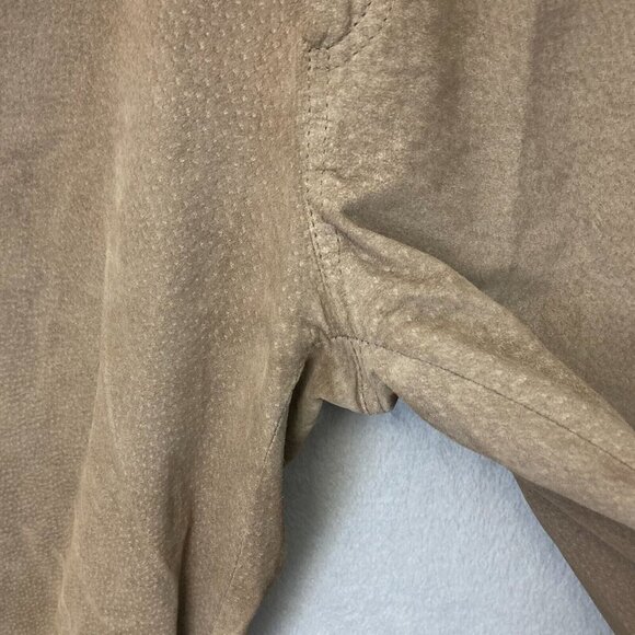 Vintage Lew Magram Collection Suede Pants Size 6 High-Waisted 100% Leather Tan - Picture 9 of 16
